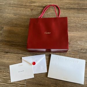 Cartier shopping bag with envelope set